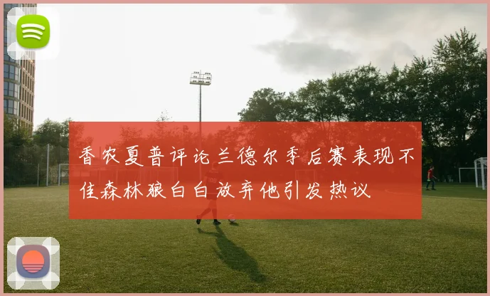 香农夏普评论兰德尔季后赛表现不佳森林狼白白放弃他引发热议